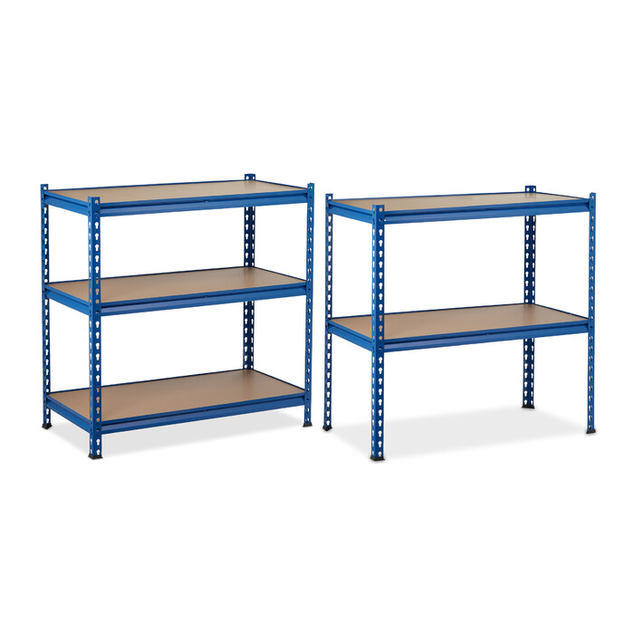 Relaxdays Schwerlastregal 1325 kg blau