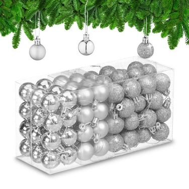Relaxdays Weihnachtskugeln im 96er Set