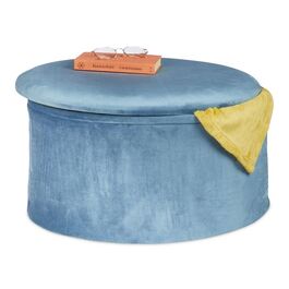 Relaxdays Runder Sitzhocker mit Stauraum
