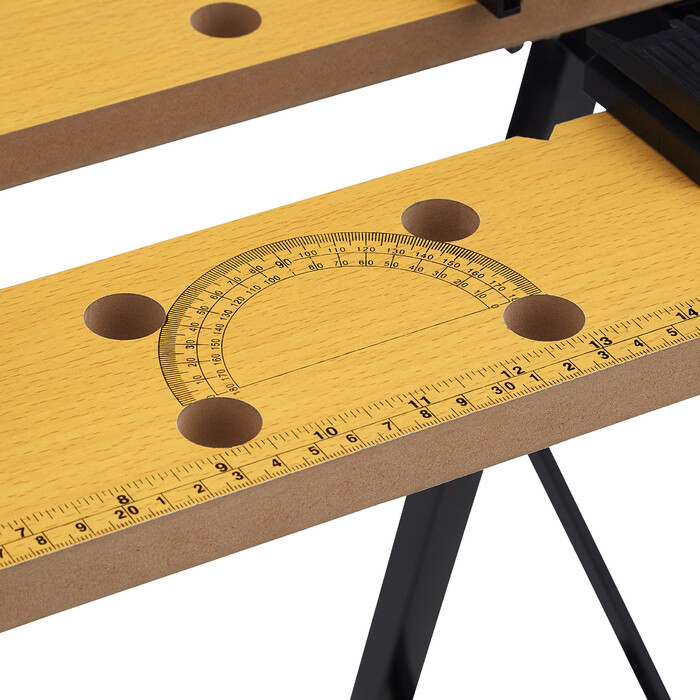 Relaxdays Klappbare Werkbank mit Spannbacken