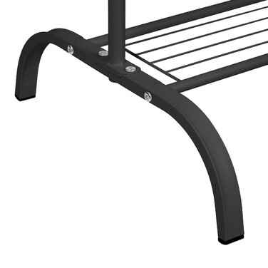Relaxdays Metall Kleiderständer mit Ablage