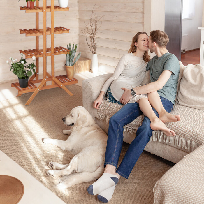 Relaxdays Blumentreppe 5 Ebenen
