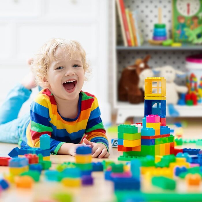 Relaxdays Kinderregal für Spielsachen & Bücher, HBT: 90x60x30 cm, 4 Fächer, Mädchen & Jungen, Spielzeugregal, weiß/grau