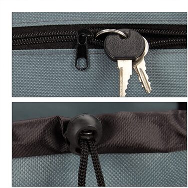 Relaxdays Einkaufstrolley klappbar, Abnehmbare Tasche 28 L, Einkaufswagen mit Rollen HxBxT: 92,5 x 42 x 28 cm, (Grau)