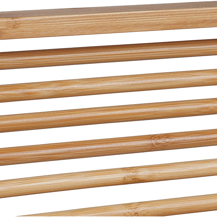 Relaxdays Badewannenablage Bambus, 69 cm breit, ausklappbare Füße, Badewannenbrett mit Seifenablage, Wannenablage, Natur