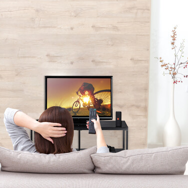Relaxdays TV Lowboard MDF in Schwarz
