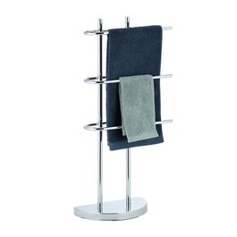 Relaxdays Handtuchhalter Chrom dreiarmig
