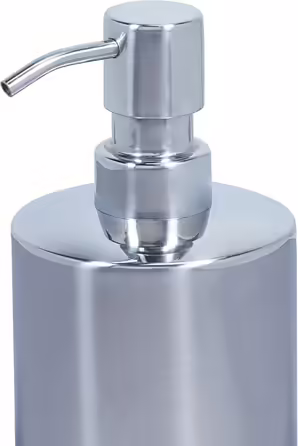 Relaxdays 5-tlg. Badezimmer Set, Edelstahl poliert, moderne Badaccessoires, Silber