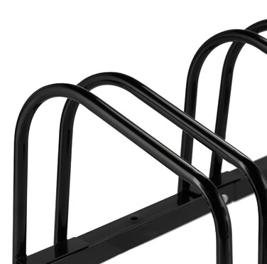 Relaxdays Schwarzer Fahrradständer für 6 Fahrräder