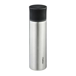Relaxdays Trinkflasche Edelstahl 750 ml mit Becher