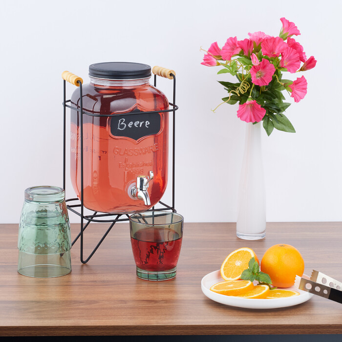 Relaxdays Getränkespender 4 Liter