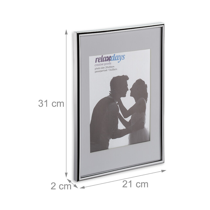 Relaxdays Bilderrahmen 2er Set 20x30 cm
