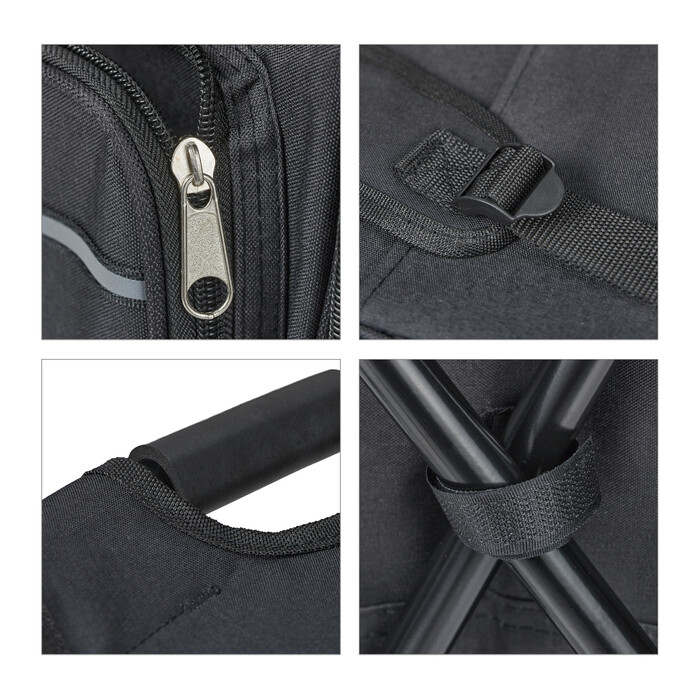 Relaxdays Klappbarer Campinghocker mit Tasche