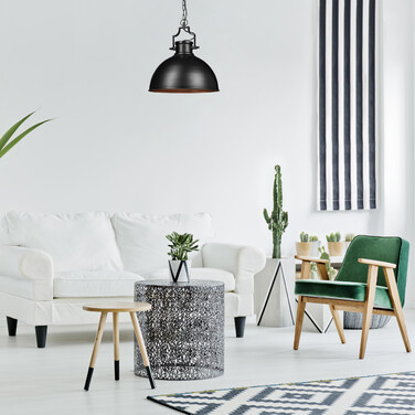 Relaxdays Hängelampe Industrial Look groß