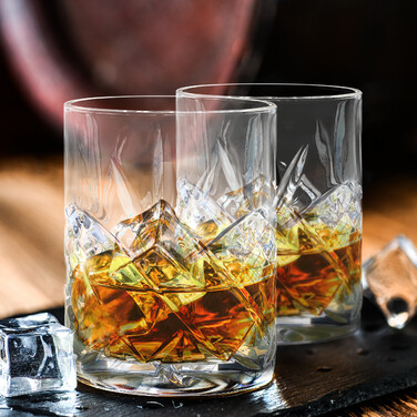 Relaxdays 4er Set Whisky Gläser