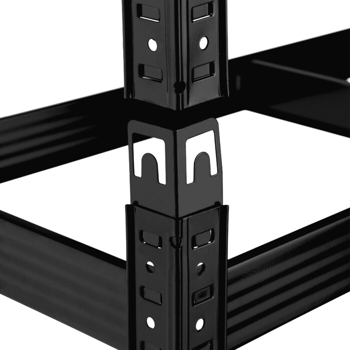 Relaxdays Metall Schwerlastregal Schwarz 5 Ebenen