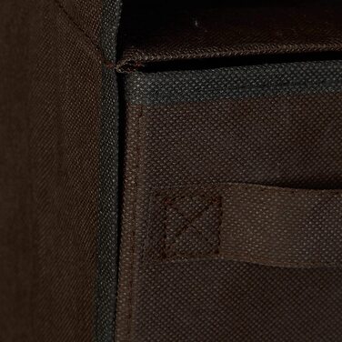 Relaxdays Hängeregal Stoff, Hängeaufbewahrung, 6 Fächer, 2 Schübe, für Kleiderschrank, HBT: ca. 82x14,5x30 cm, braun