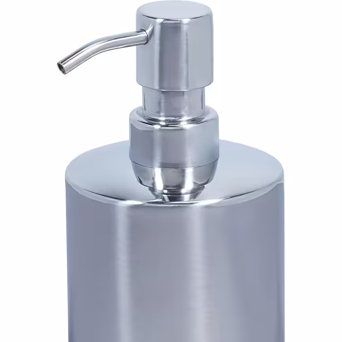 Relaxdays 5-tlg. Badezimmer Set, Edelstahl poliert, moderne Badaccessoires, Silber