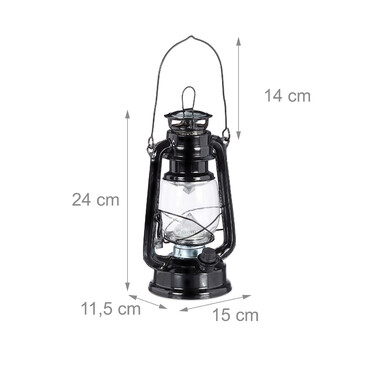 Relaxdays Sturmlaterne LED