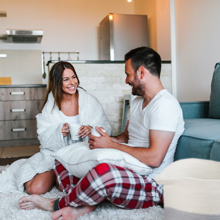 Relaxdays Aufbewahrungskorb aus Baumwolle