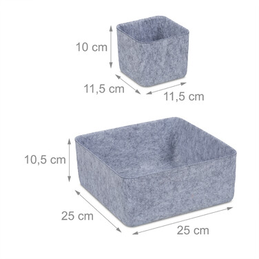 Relaxdays Schubladen Organizer 5er Set