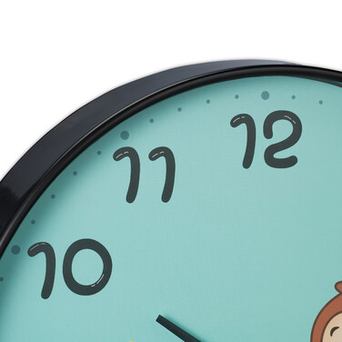 Relaxdays Wanduhr Affe für Kinder