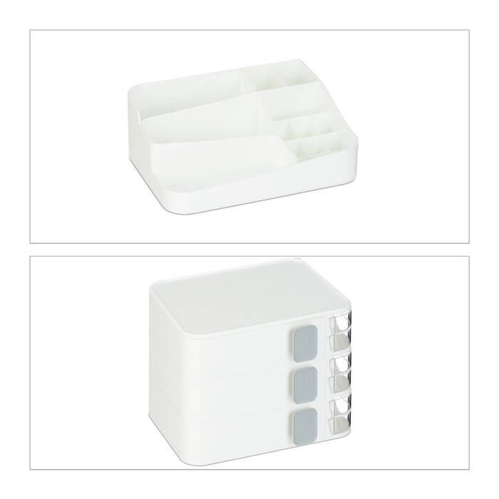 Relaxdays Make Up Organizer mit Schubladen