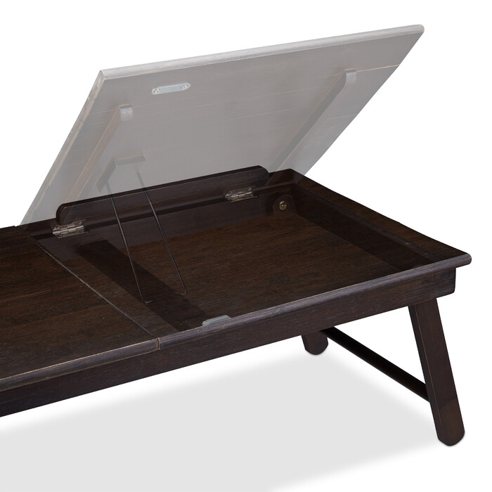 Relaxdays Laptoptisch klappbar dunkelbraun