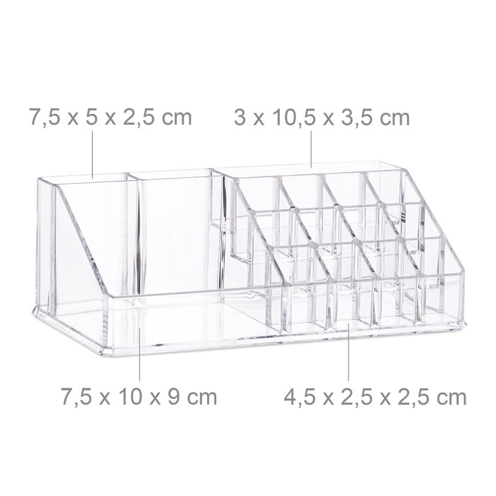 Relaxdays Make-Up Organizer mit 4 Schubladen