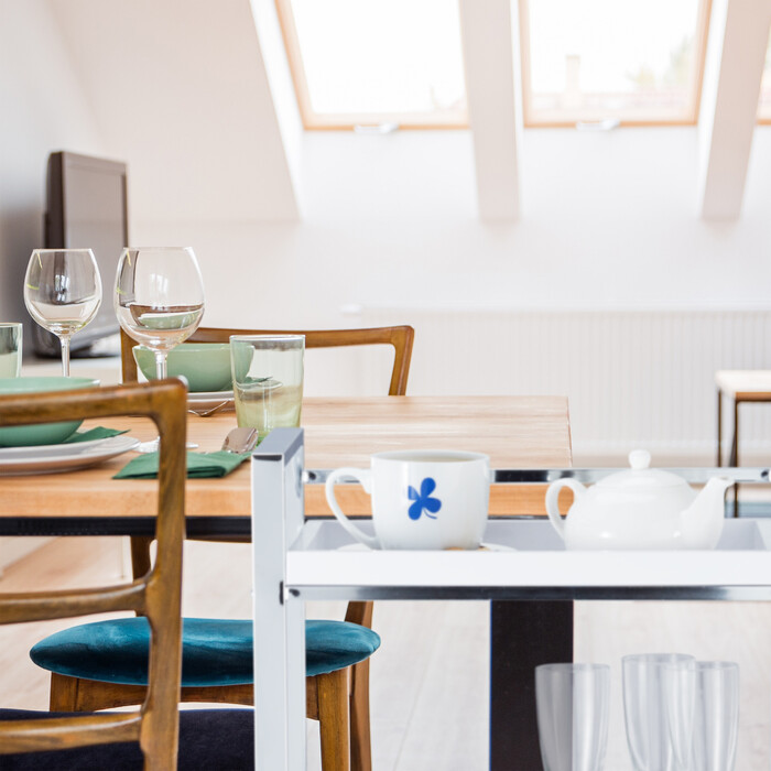 Relaxdays Servierwagen mit 3 abnehmbaren Tabletts