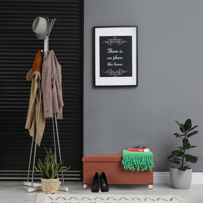 Relaxdays Kunstleder Sitzbank