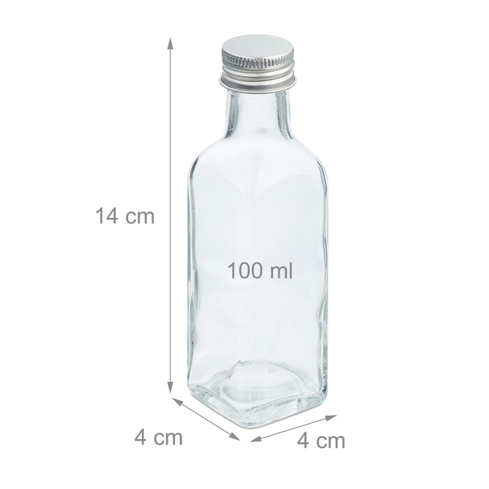 Relaxdays Kleine Flaschen im Set 100 ml