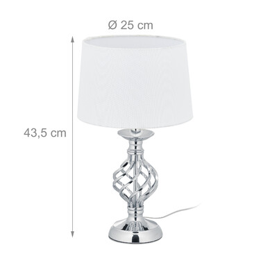 Relaxdays Tischlampe modern dimmbar