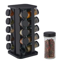 Relaxdays Gewürzkarussell mit 20 Gläsern