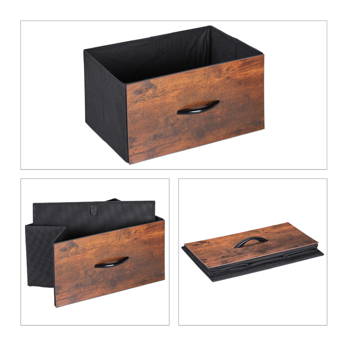 Relaxdays Nachttisch Industrial 2er Set