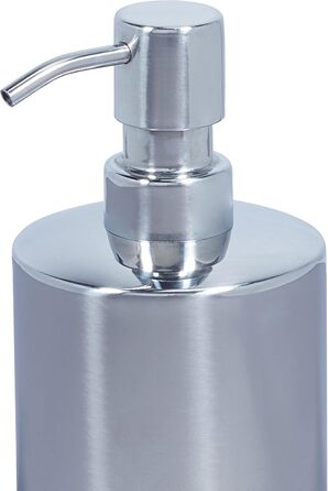 Relaxdays 5-tlg. Badezimmer Set, Edelstahl poliert, moderne Badaccessoires, Silber