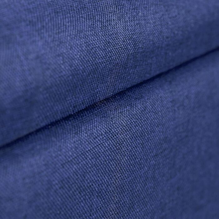 Relaxdays Sitzbank mit Stauraum, gepolstert, Holzbeine, Stoffbezug, 39,5x79,5x39,5 cm, Polyester, Blau