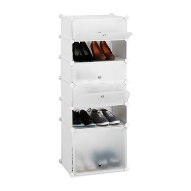 Relaxdays Schuhregal Kunststoff 6 Fächer