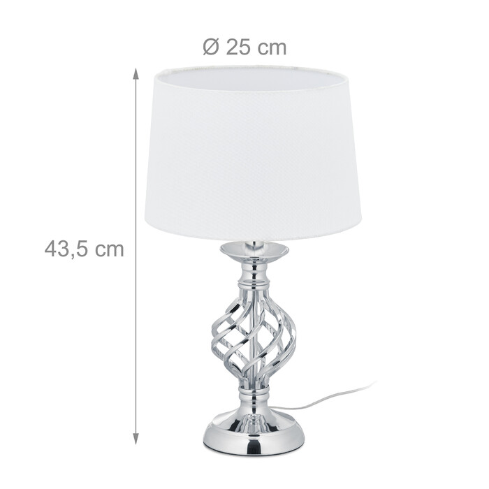 Relaxdays Tischlampe modern dimmbar