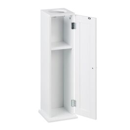 Relaxdays Schmaler Toilettenschrank mit 2 Ablagen