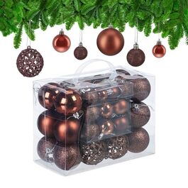 Relaxdays Weihnachtskugeln im 50er Set