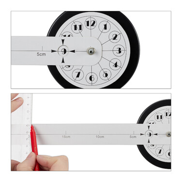 Relaxdays DIY Wanduhr mit 3D-Zahlen