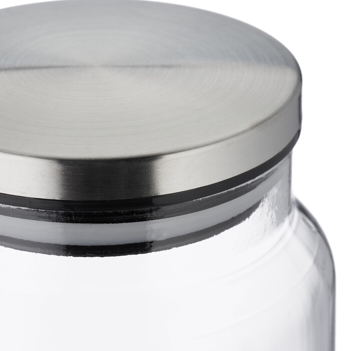 Relaxdays 3er Set Vorratsgläser mit Deckel 700 ml