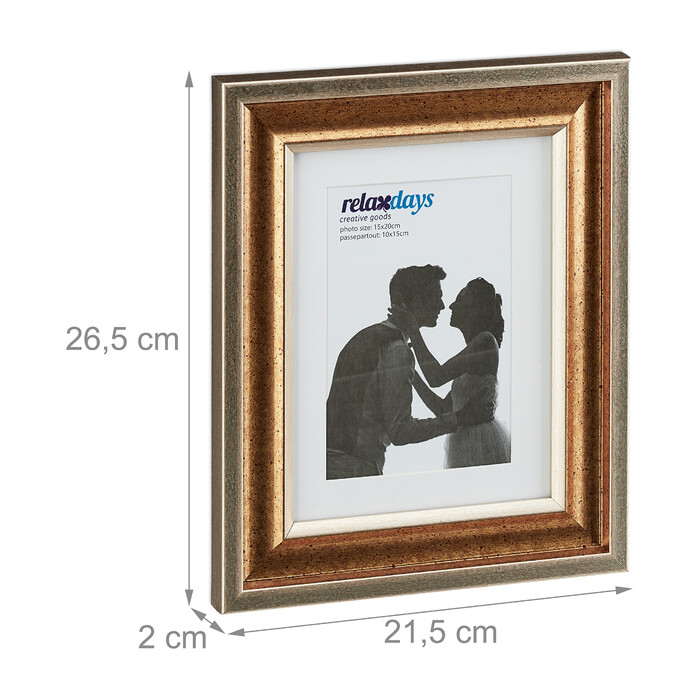 Relaxdays Bilderrahmen 15x20 cm 2er Set