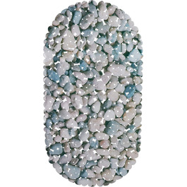 Relaxdays rutschfeste Badewannenmatte Steinoptik, waschbar, 36x68 cm, natur, 1 Stück