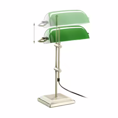 Relaxdays Bankerlampe grün