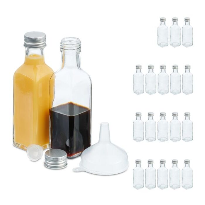 Relaxdays Kleine Flaschen im Set 100 ml