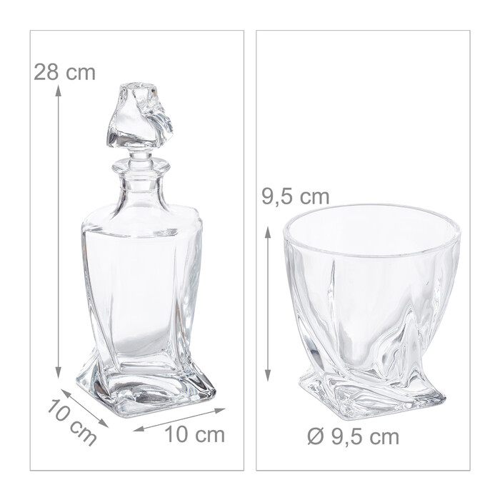 Relaxdays Whisky Set 5-teilig