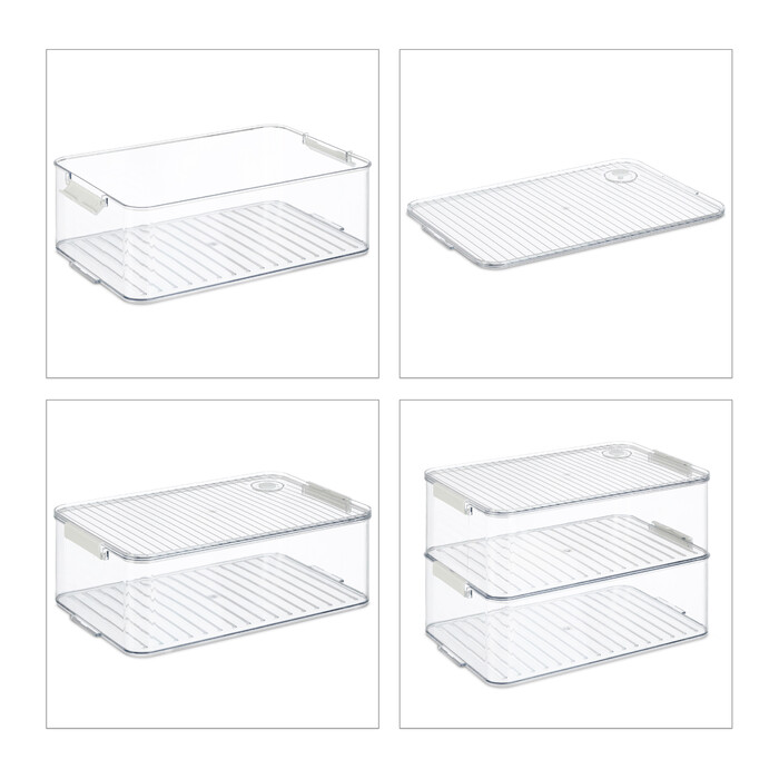 Relaxdays Kühlschrank Organizer 2er Set