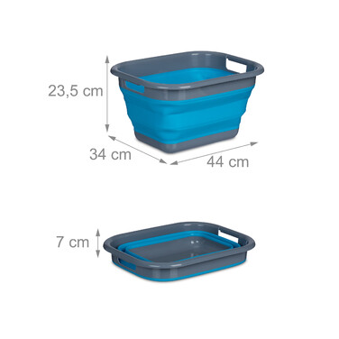 Relaxdays Faltbarer Wäschekorb 15 Liter